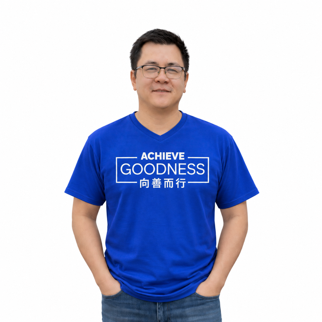 Achieve Goodness V-Neck T-Shirt Box